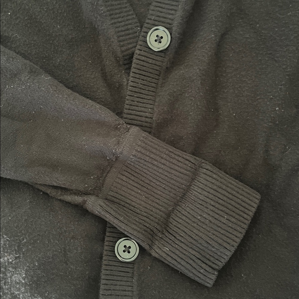 Black Button-Up Cardigan - Picture 2 of 2